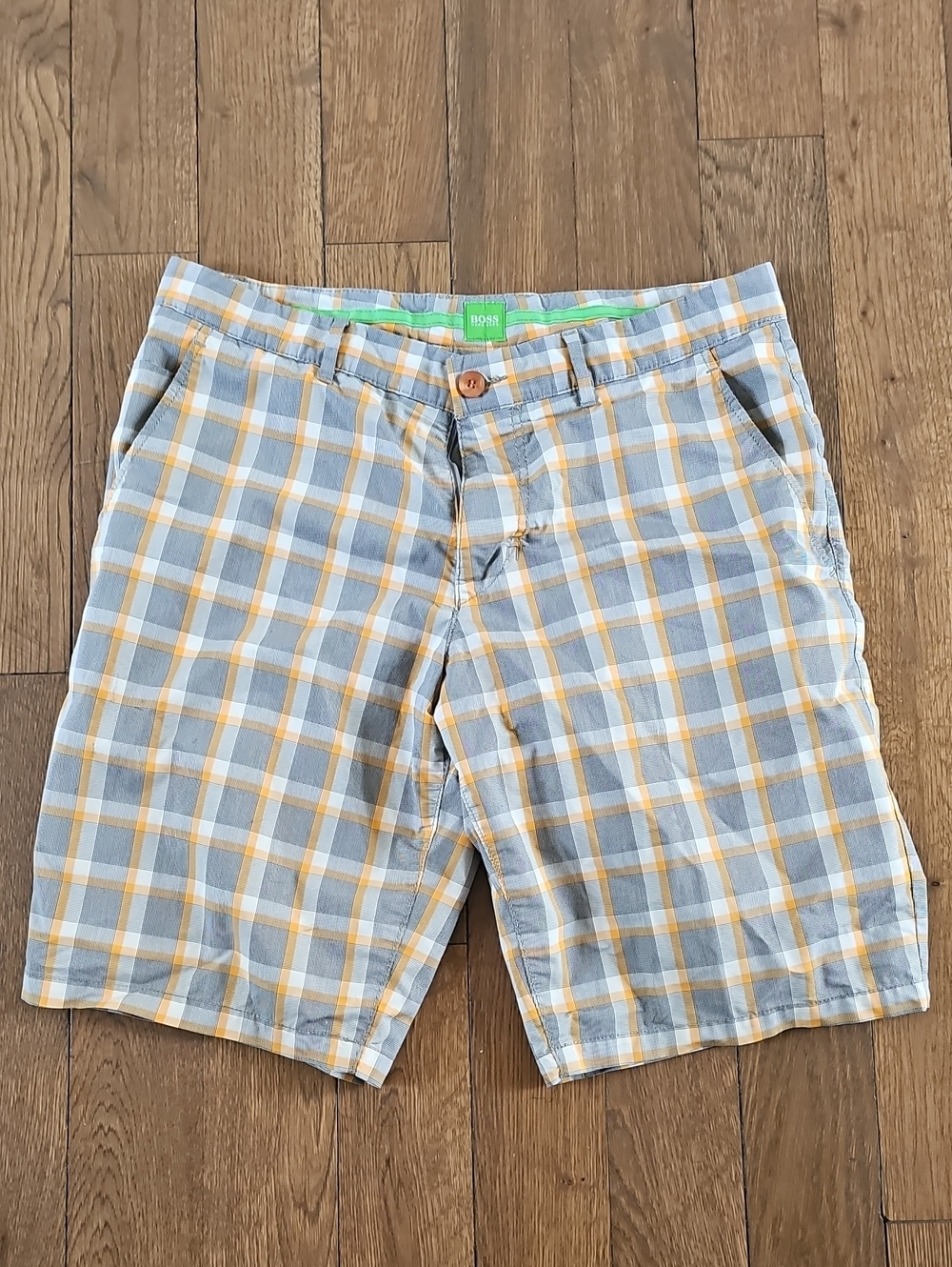 Hugo Boss Plaid Shorts